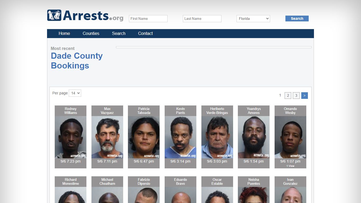 Dade County Arrests and Inmate Search